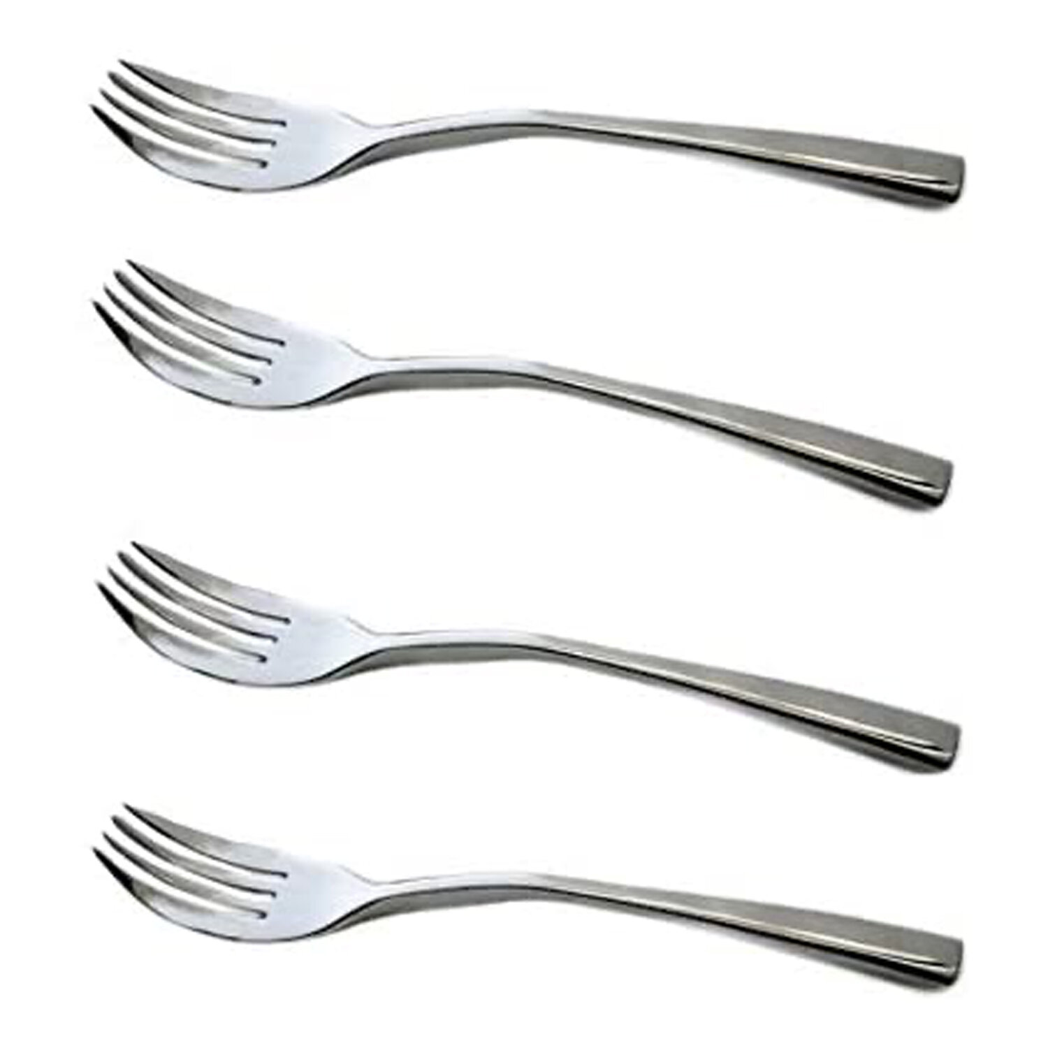 Stainless Steel Long Handle Dinner Forks 4 Tine Cutlery Dining Steak Forks Use