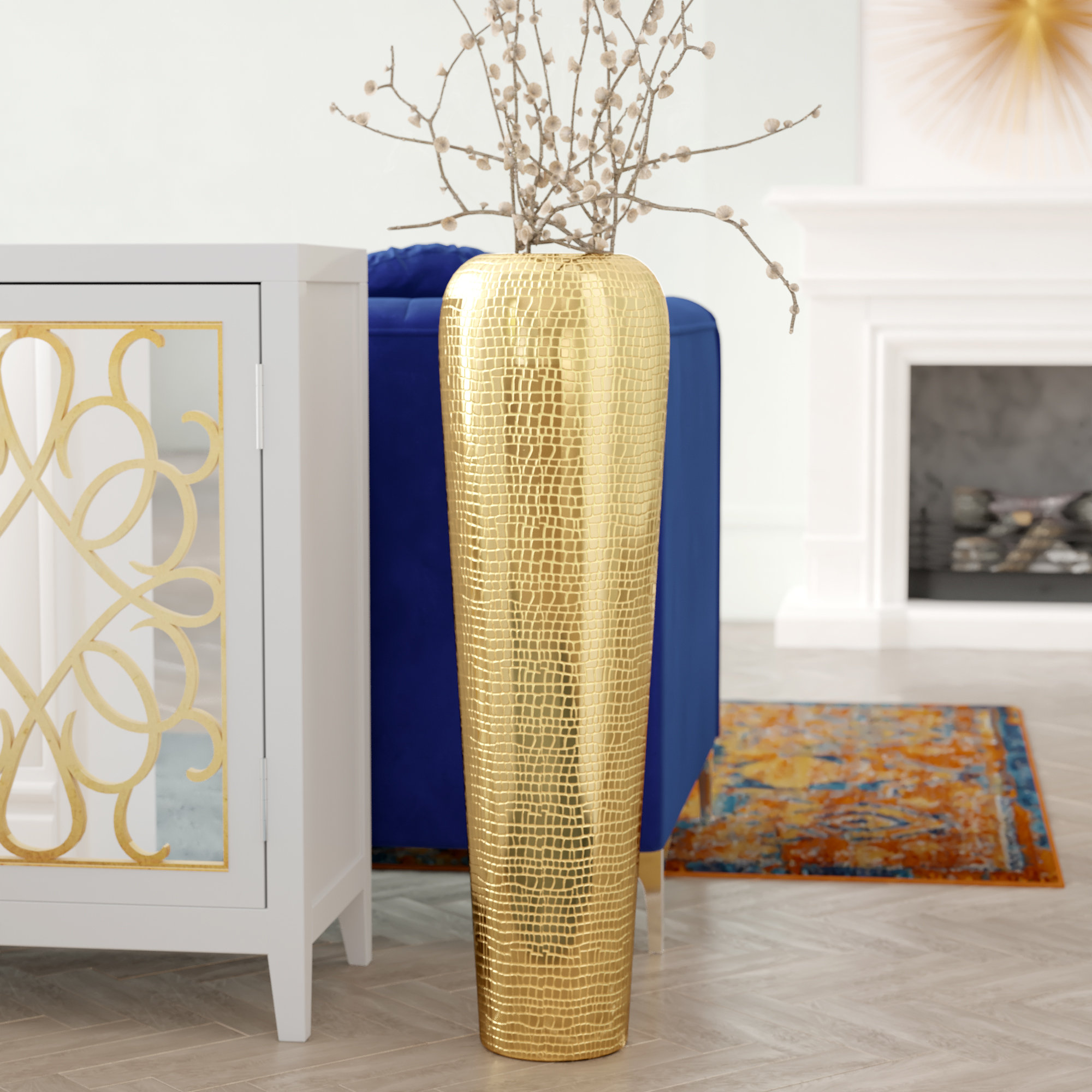 Everly Quinn Kennedi Oversized Floor Vase Reviews Wayfair