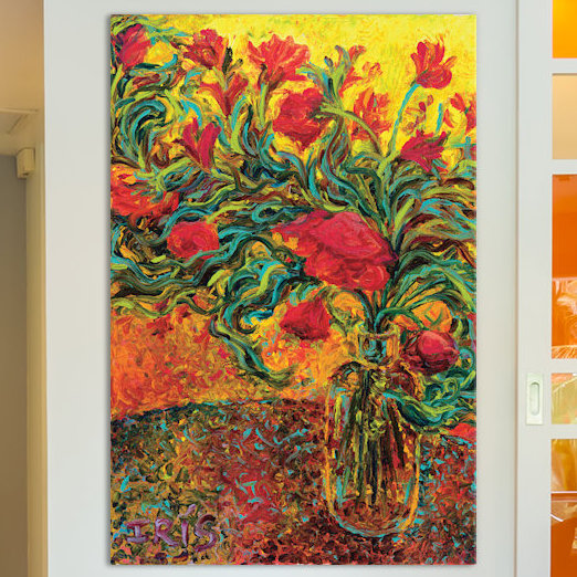 Red Barrel Studio Iris Scott Watts On Neon Paint Painting Print