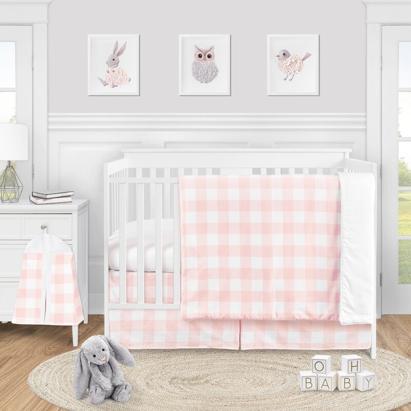 navy buffalo check crib sheet