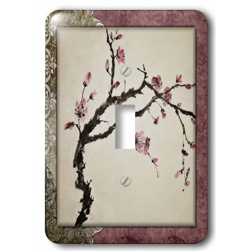 3drose Elegant Chinese Flower 1 Gang Toggle Light Switch Wall Plate Wayfair