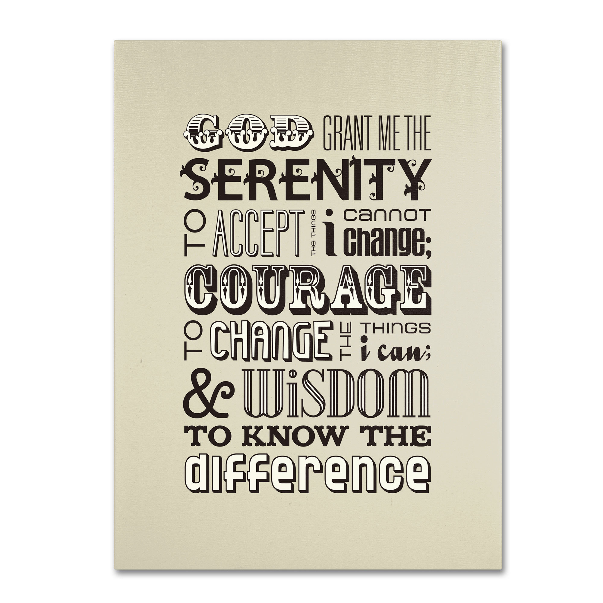 Featured image of post Canvas Serenity Prayer Wall Art