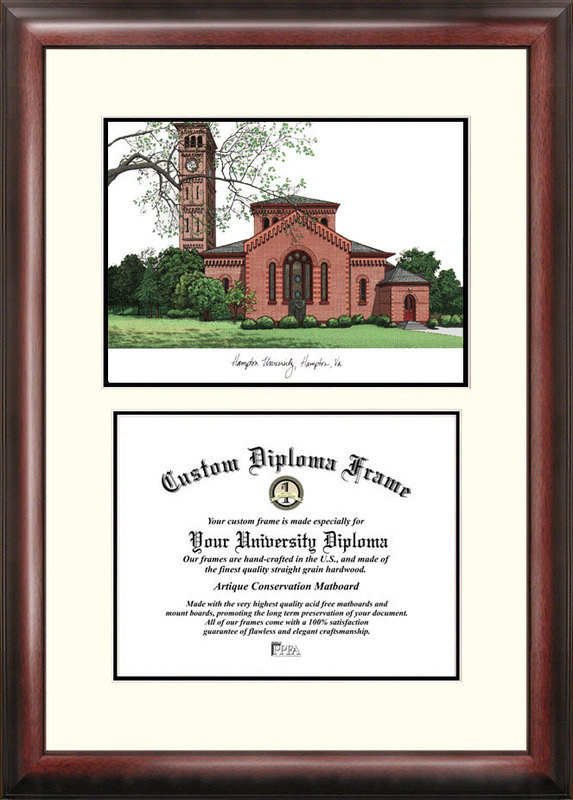 Campus Images Ncaa Hampton University Pirates Scholar Lithograph Diploma Frame Reviews Wayfair