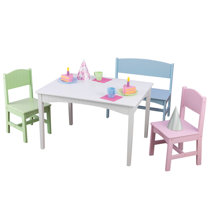 childrens rectangular table and chairs
