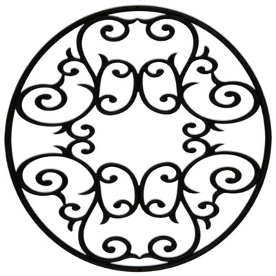 Eva Ceiling Medallion Ceiling Art Store Finish Black Iron