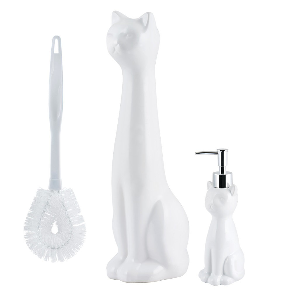 ceramic toilet brush holder