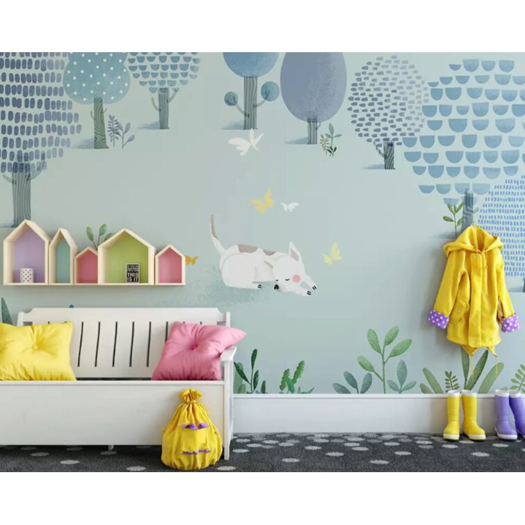 Cat Play Living Room Decor Removable Decal Vinyl Mural Art PVC Wall Sticker BN 