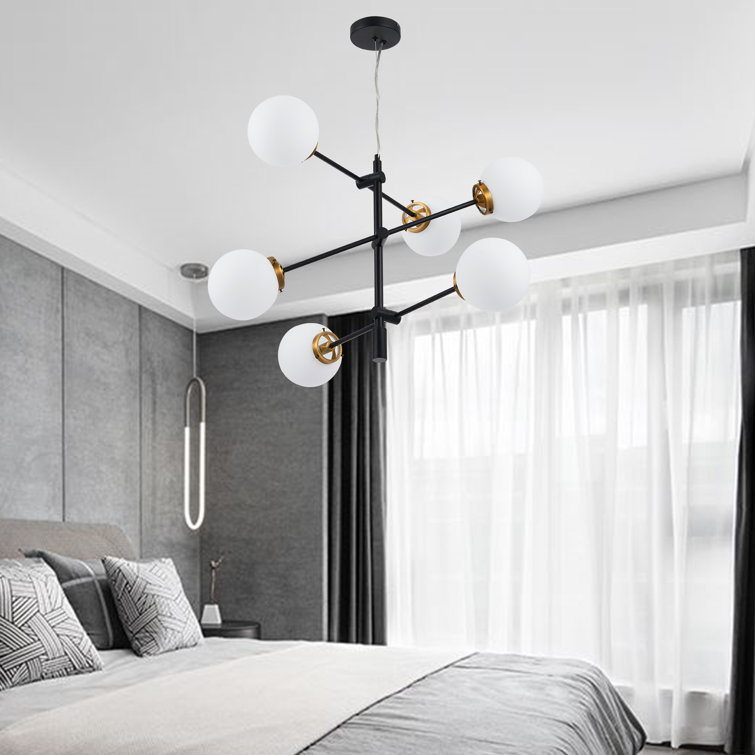 Uriel 6 - Light Sputnik Modern Linear Chandelier