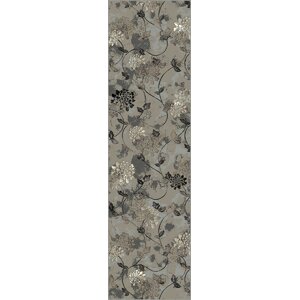 Calvert Silver Mirage Floral Area Rug