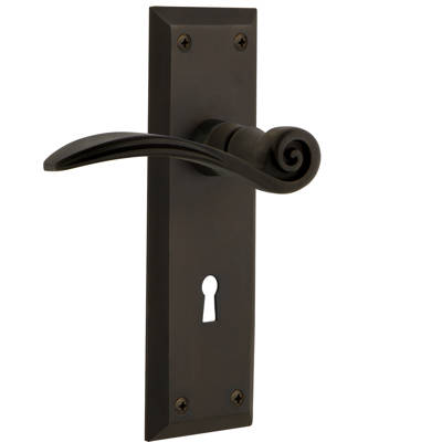 Nostalgic Warehouse New York Privacy Door Knob With New York Long