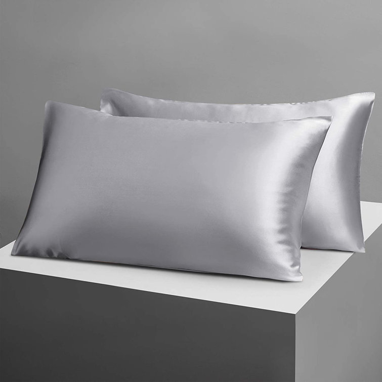 Silk Satin Pillow Shams 2 Pack Silky Pillow Sham For Hair And Skin Cushion Cover 