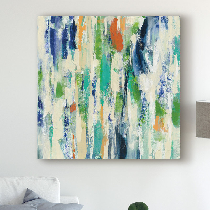 East Urban Home Sun Rays Acrylic Painting Print On Wrapped