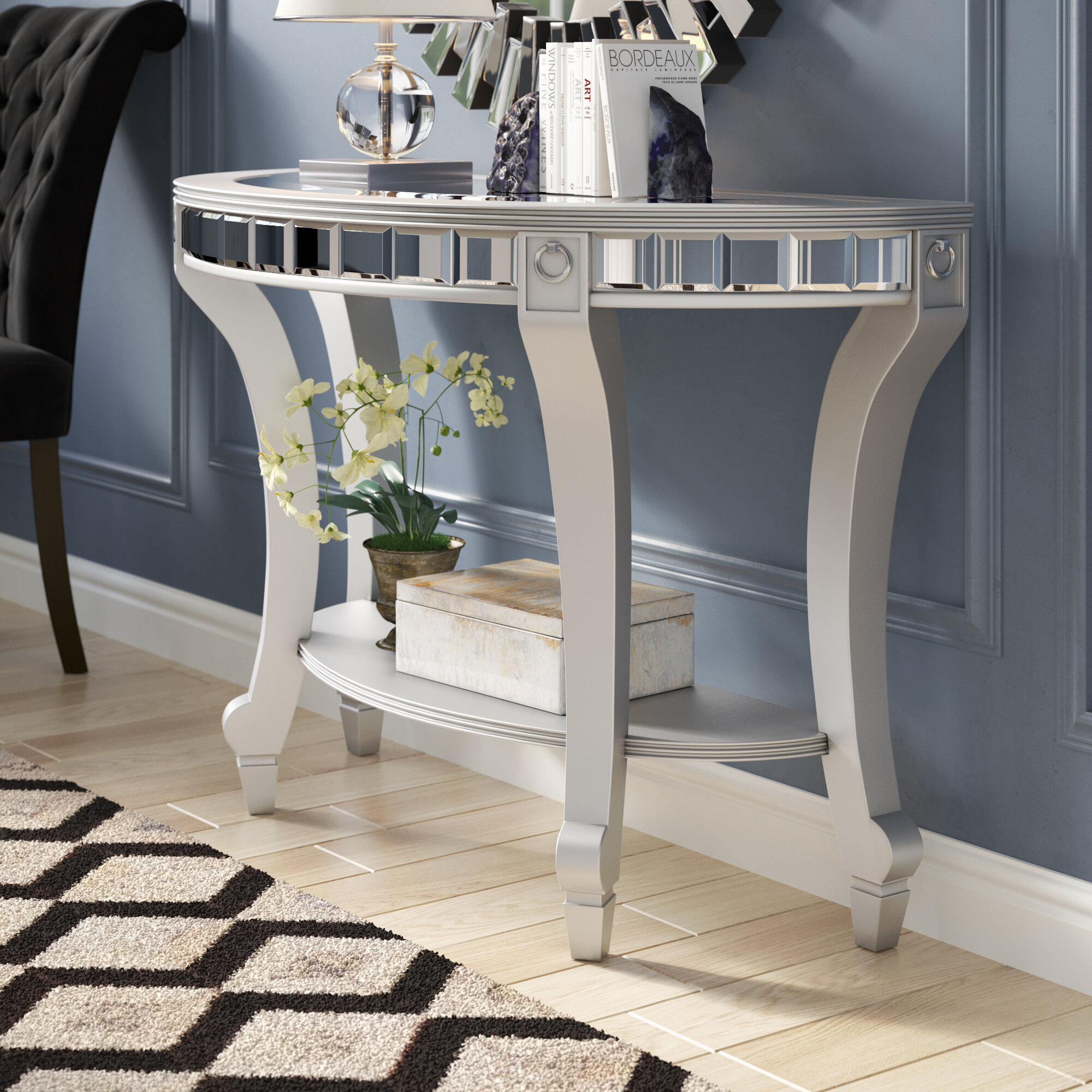 zgallery sophie mirrored console table 45
