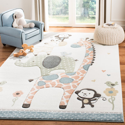 Viv + Rae Burgan Kids Ivory Area Rug & Reviews | Wayfair