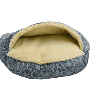 Premium Cozy Cave Hooded Dog Bed