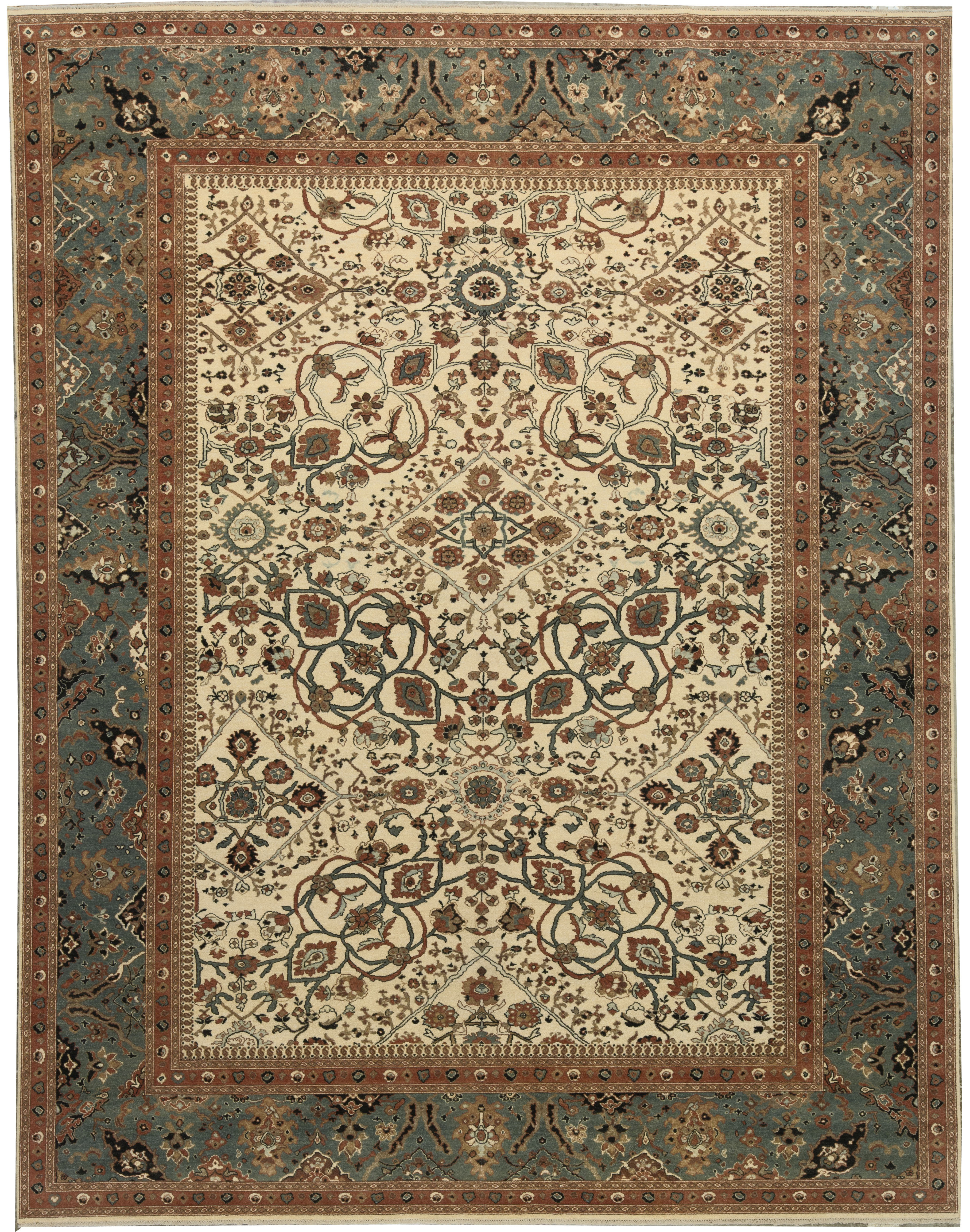 Bokara Rug Co Inc One Of A Kind Cornwall Handwoven 11 10 X 14 11 Wool Green Beige Area Rug Wayfair