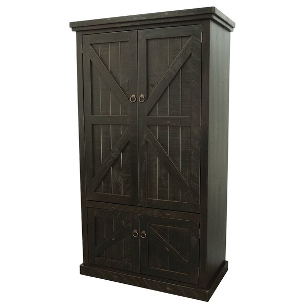 Union Rustic Kellogg Rustic Double Door Armoire Reviews Wayfair