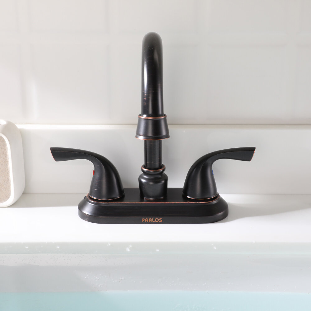 Parlos Home Bathroom Sink Faucet With Pop Up Drain And Water Supply Lines Reviews Wayfair