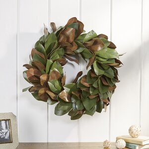 Gilt Magnolia Leaf Wreath