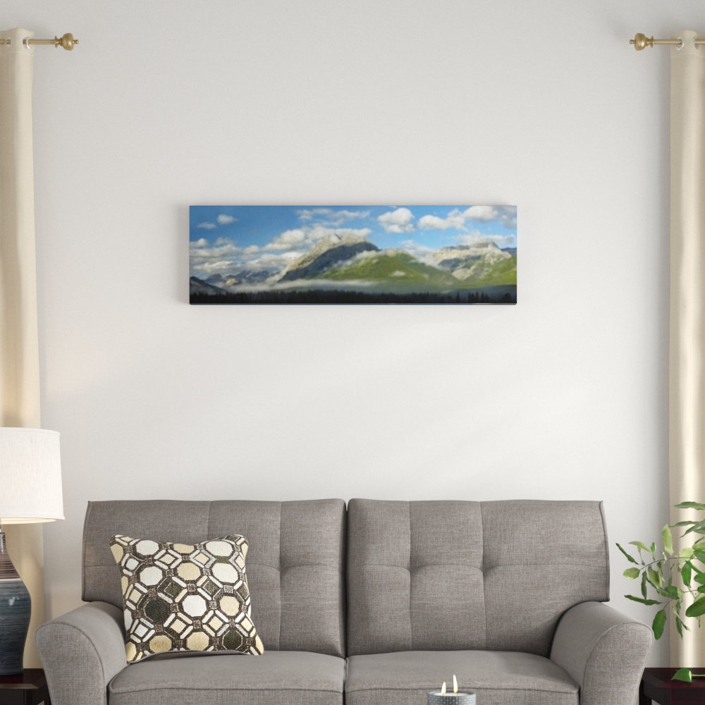 East Urban Home Panoramic View Of Mt Kidd Kananaskis Country Alberta Canada Photographic Print On Canvas Wayfair