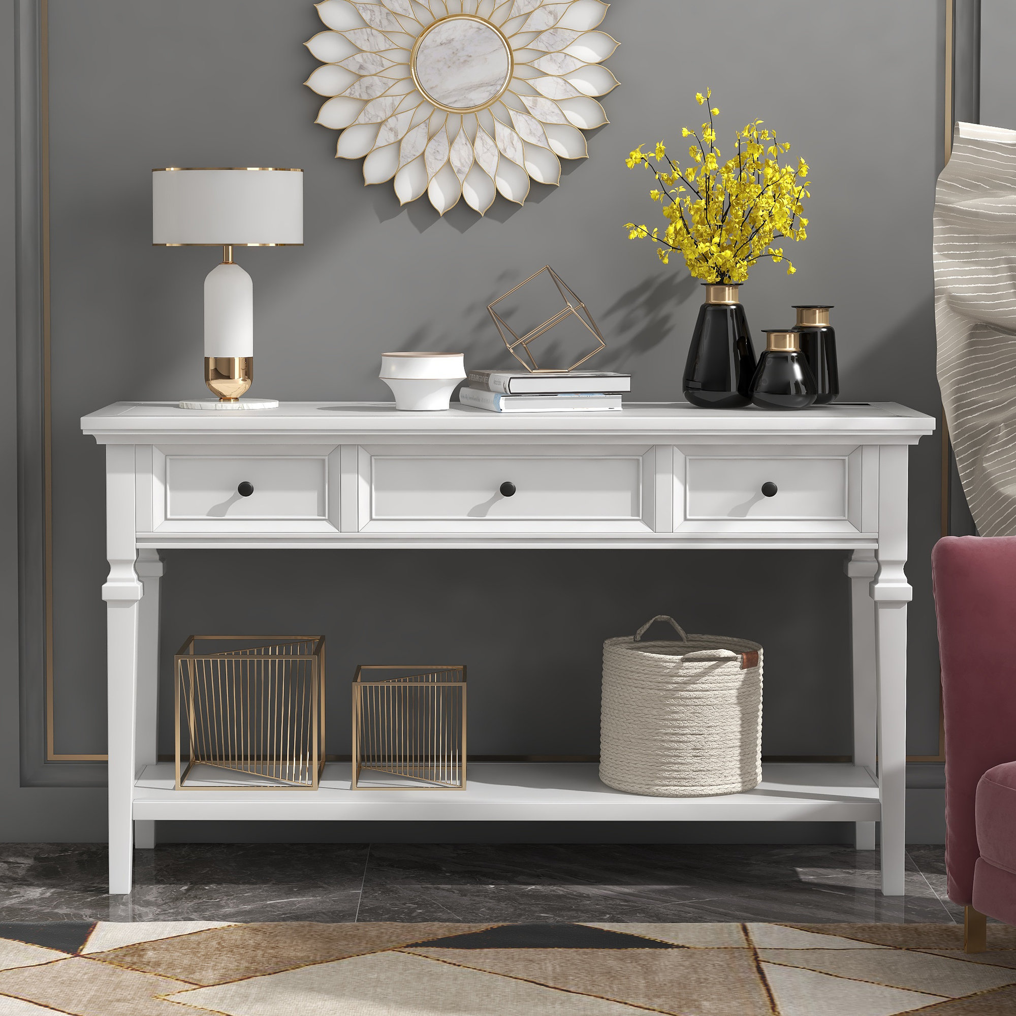Darby Home Co Omeara 50'' Console Table | Wayfair
