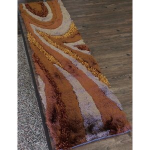 Hand-Tufted Brown Area Rug