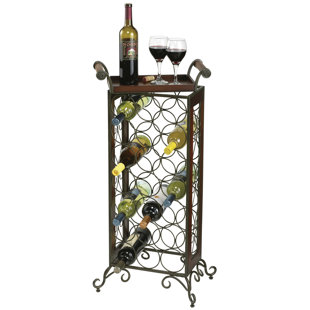 Wrought Iron Wine Rack Wayfair Butler 21 Bottle Floor Wine Rack