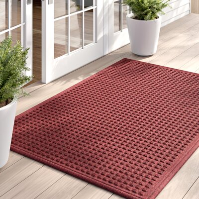 Sol 72 Outdoor Ballinger Door Mat Color Red Black Mat Size