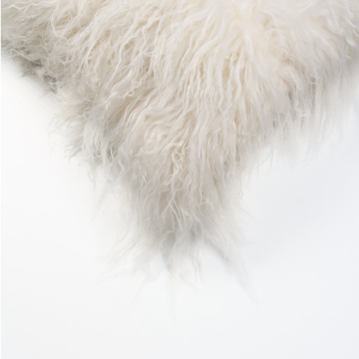 Rosdorf Park Mel Mongolian Sheepskin 5 Throw Pillow Wayfair