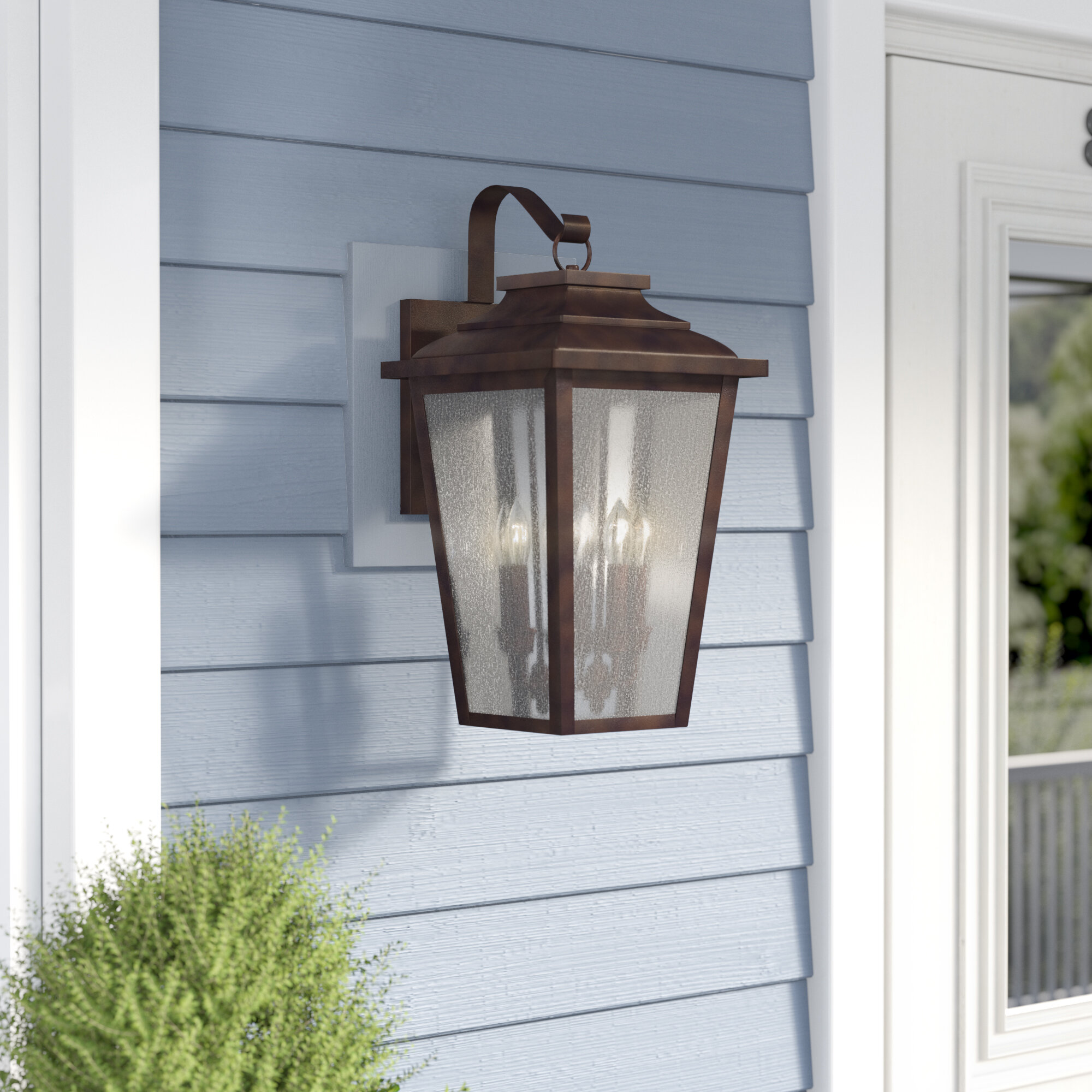 Three Posts Mayhugh 4 Light Outdoor Wall Lantern Reviews Wayfair