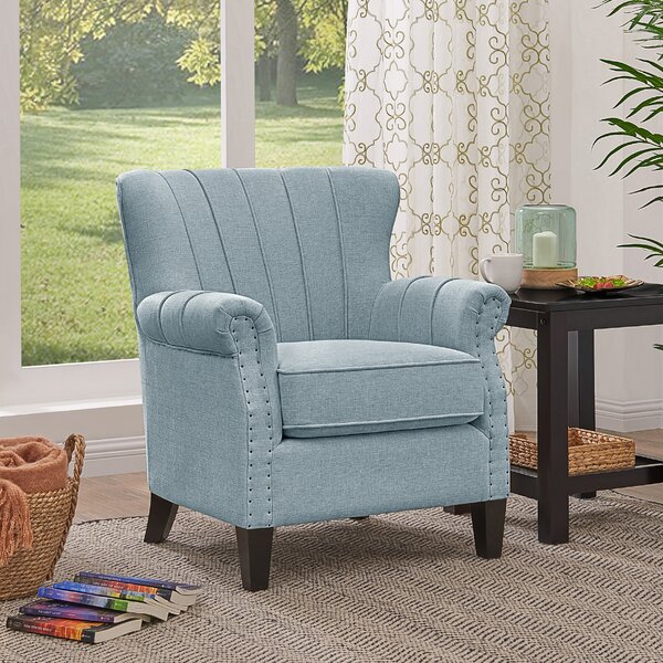 wayfair armchairs grey