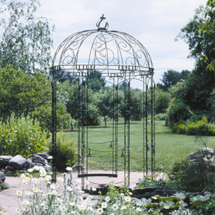 Go to store & view more images Rhapsody Pavilion 7 Ft. W x 7 Ft. D Metal Patio Gazebo by ACHLA