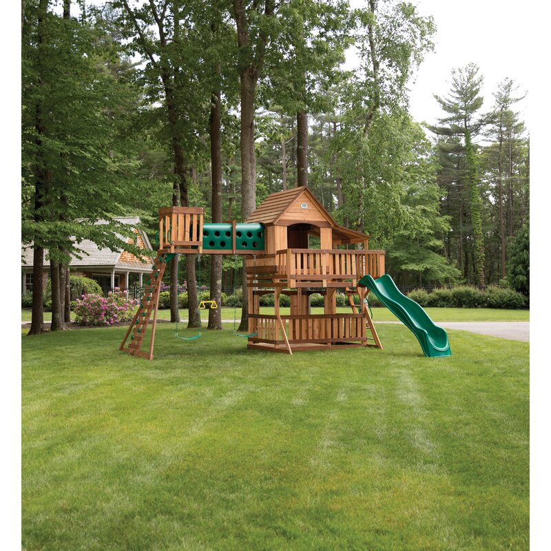 backyard discovery woodridge elite swing set