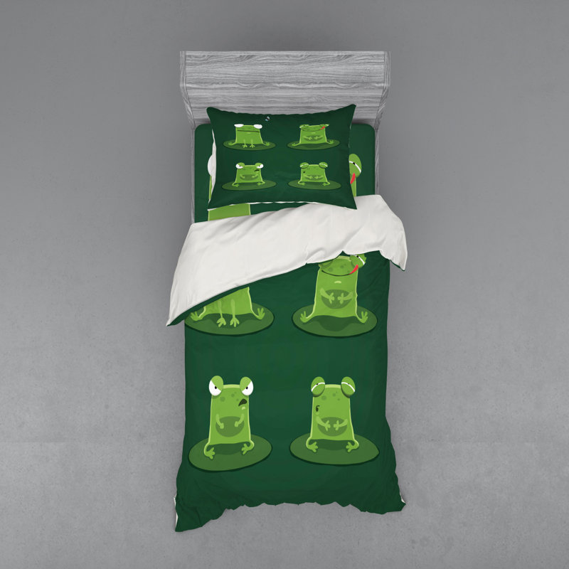 East Urban Home Funny Muzzy Frog On Lily Pad In Pond Hunting Tasty Fly Expressions Cartoon Animal Duvet Cover Set Wayfair Ca 5.0 out of 5 stars based on 1 product rating(1). wayfair ca