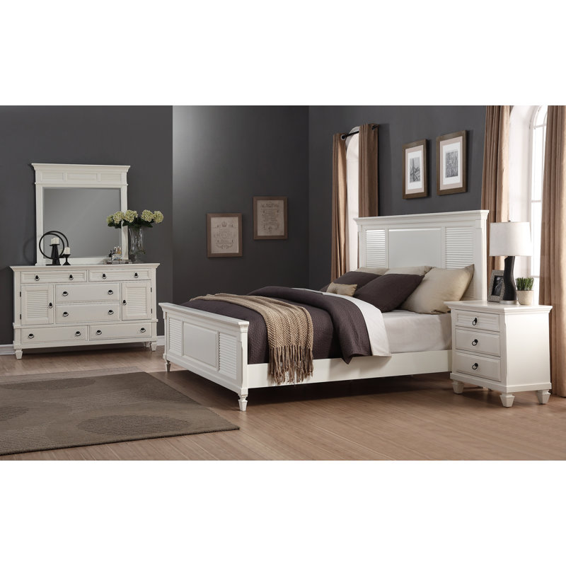 Highland Dunes Stratford Solid Wood Platform 4 Piece Bedroom Set Reviews Wayfair