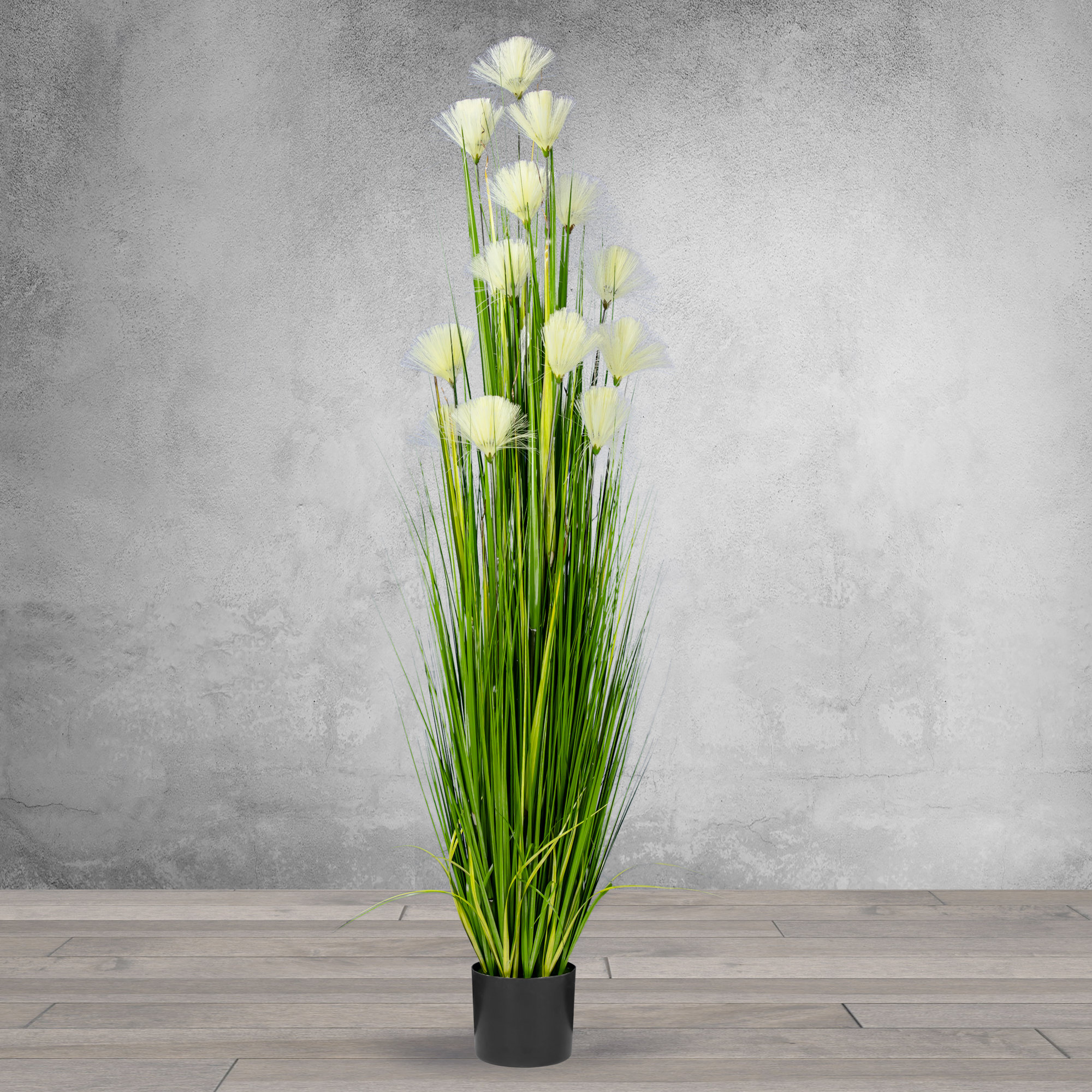 Bay Isle Home Artificial Reed Grass Flowering Plant In Pot Wayfair