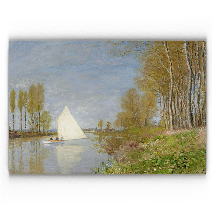 Rectangle Small Boat On The Small Branch Of The Sein Oil