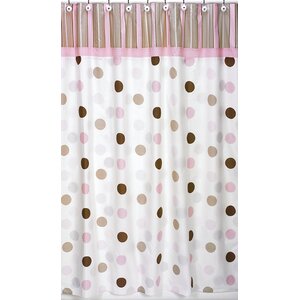 Mod Dots Cotton Shower Curtain