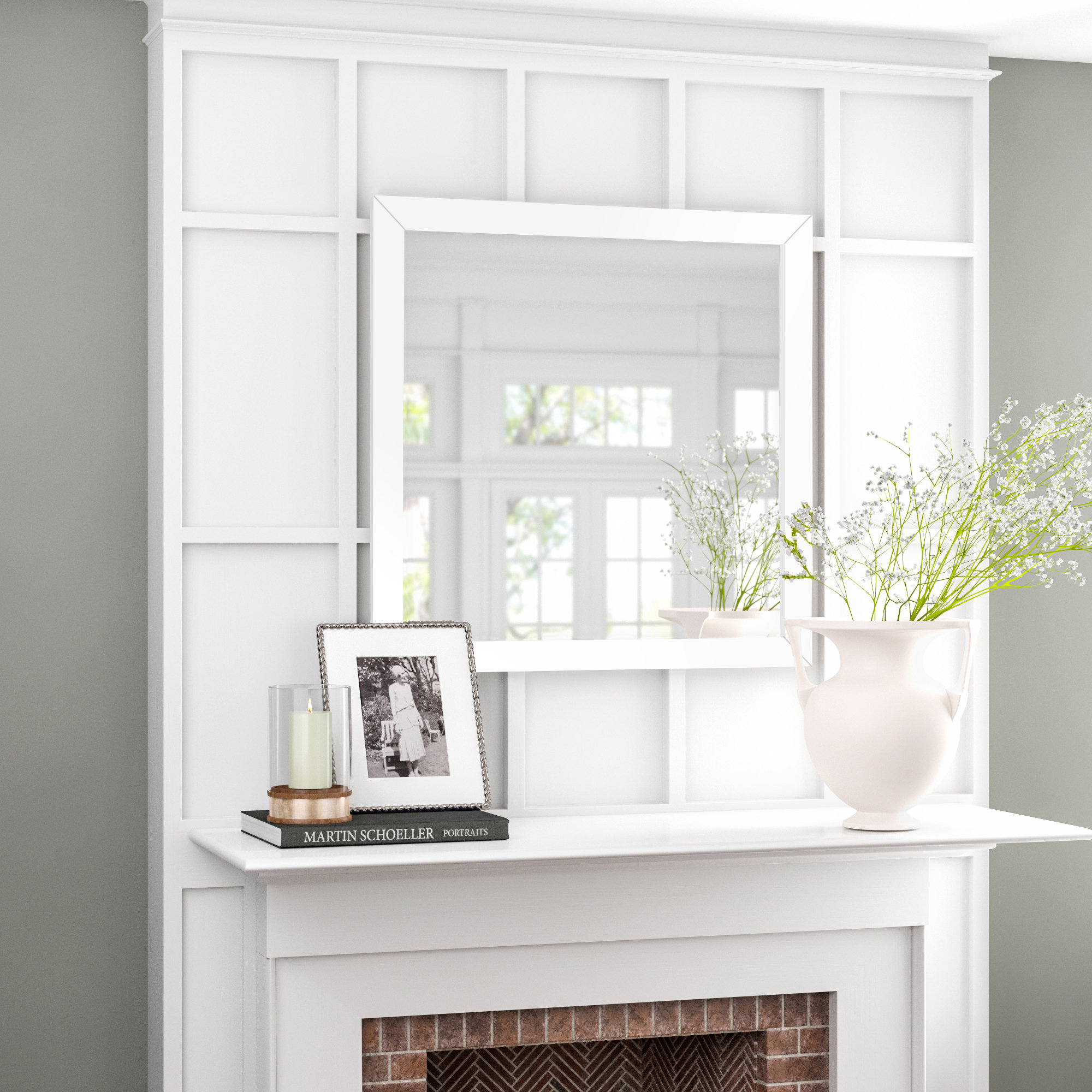 Master Bedroom Fireplace Dresser - Three Posts Kennon Square Dresser Mirror Reviews Wayfair