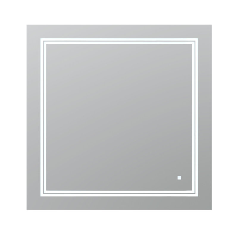 Aquadom Soho Modern Contemporary Frameless Lighted Bathroom Vanity Mirror Wayfair Every living room needs a sofa, every bedroom needs a bed and every bathroom needs a mirror. wayfair com