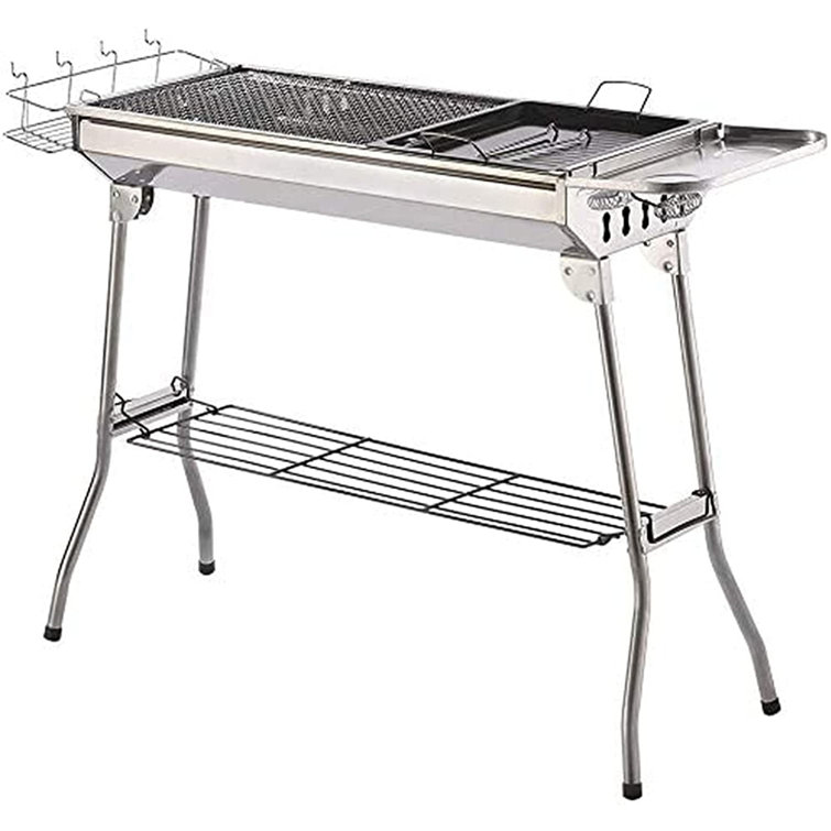 Ats Charcoal Grill Kabob Grill Portable Bbq Grill Large Charcoal Grill For Outdoor Grillingportable Grill Charcoal For Picnic Patio And Backyard Barbecue Wayfair