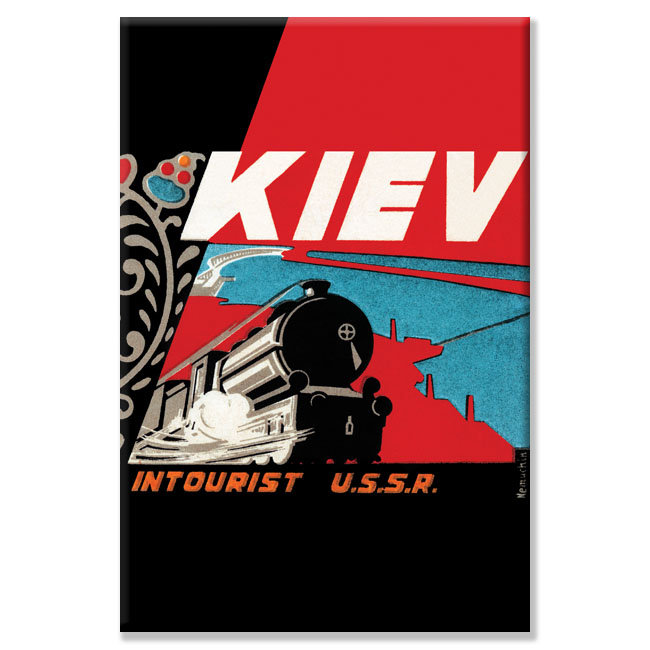 Buyenlarge Kiev Intourist U S S R By Vladimir Nemukhin Vintage Advertisement On Wrapped Canvas Wayfair