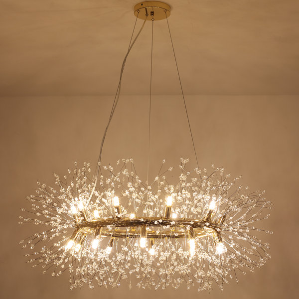 SEFINN FOUR 20 - Light Dimmable Wagon Wheel Chandelier | Wayfair