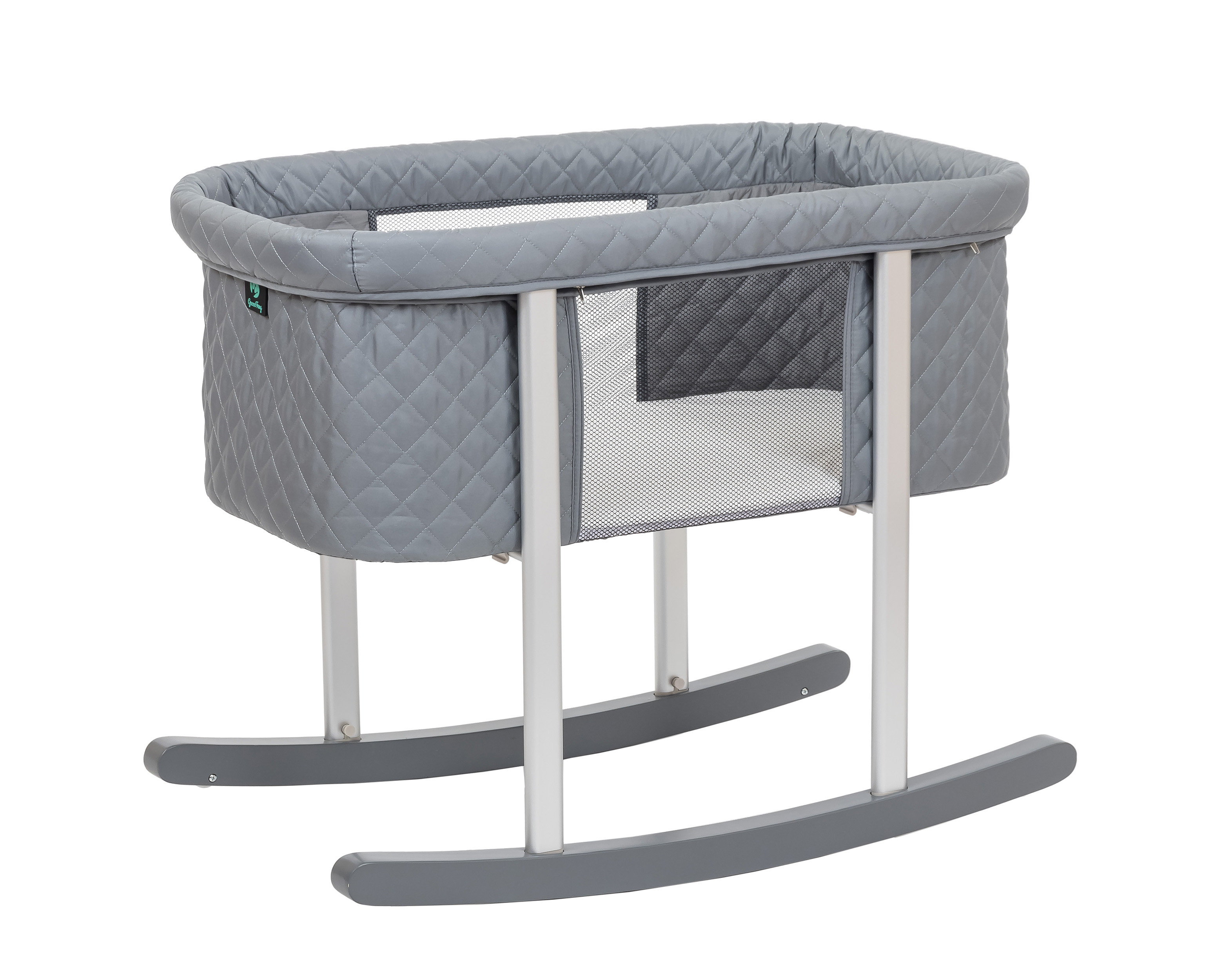 gray bassinet