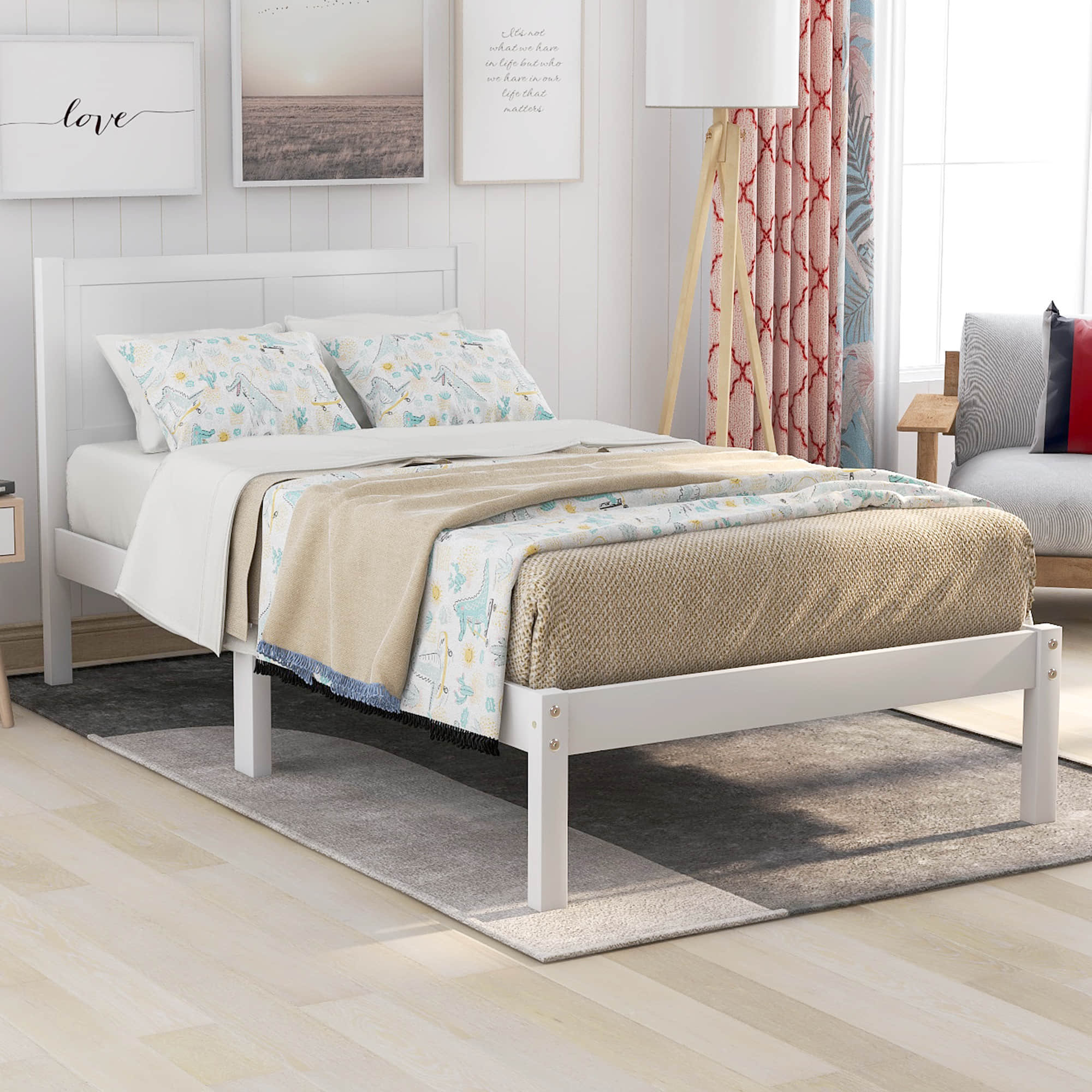 Harriet Bee Avo Twin Platforms Bed by Harriet Bee | Wayfair