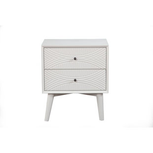 Go to store & view more images Engleman Mahogany Wood 2 Drawer Nightstand by George Oliver