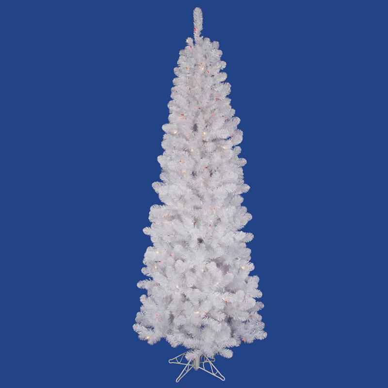 The Holiday Aisle 5 5 Artificial Christmas Tree With 165 Led Multicolored Lights With Stand Reviews Wayfair