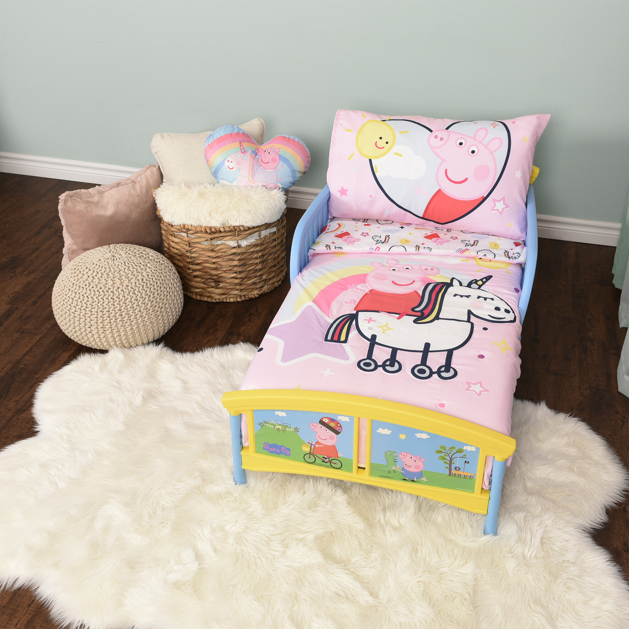 Peppa Pig 3 Piece Toddler Bedding Set Wayfair Ca