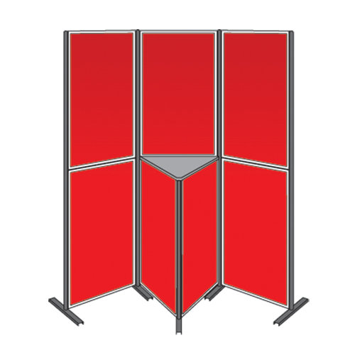 Free-Standing Bulletin Board, 180cm H x 180cm W Symple Stuff Colour: Alfa Red