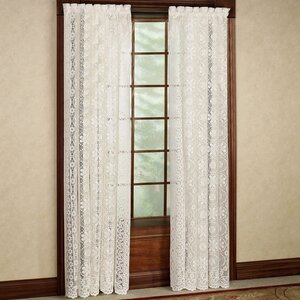 Luxurious Solid Sheer Rod Pocket Single Curtain Panel